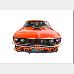 1969 Ford Mustang GT Fastback Posters and Art